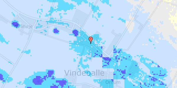 Ekstrem regn på Vindeballegade 19A