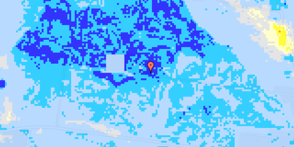 Ekstrem regn på Huslodderne 14