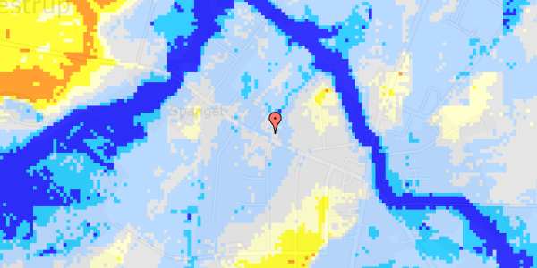 Ekstrem regn på Dømmestrupvej 16