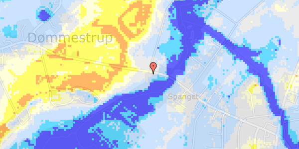 Ekstrem regn på Dømmestrupvej 35