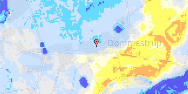 Ekstrem regn på Dømmestrupvej 36