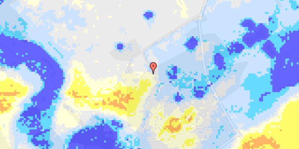 Ekstrem regn på Fruelundsvej 1