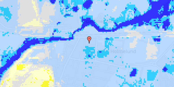 Ekstrem regn på Cederfeldsgade 1