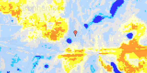 Ekstrem regn på Gl.Hovedvej 8