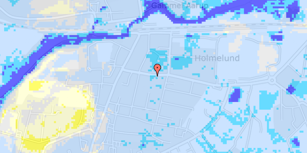 Ekstrem regn på Holmelund 8