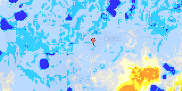 Ekstrem regn på Orte Byvej 9