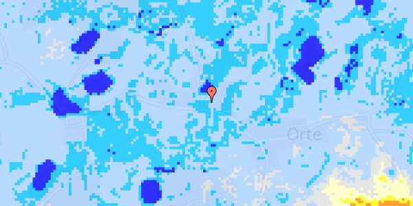 Ekstrem regn på Orte Byvej 20