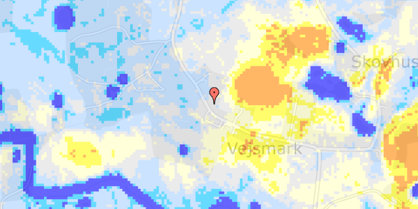 Ekstrem regn på Orte Vejsmark 15