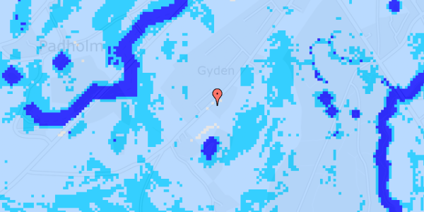 Ekstrem regn på Gyden 19