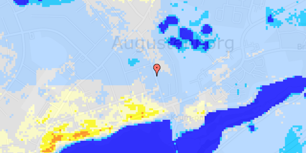 Ekstrem regn på Louisegade 11