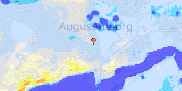 Ekstrem regn på Louisegade 14, st. th