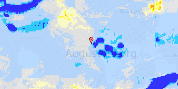 Ekstrem regn på Louisegade 42