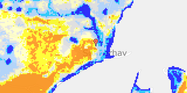 Ekstrem regn på Fjordvejen 71A