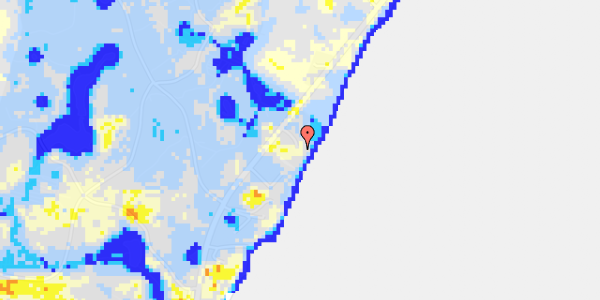 Ekstrem regn på Fjordvejen 136