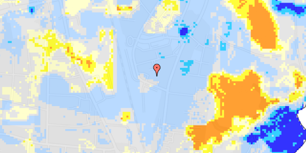 Ekstrem regn på Jernbanegade 6B