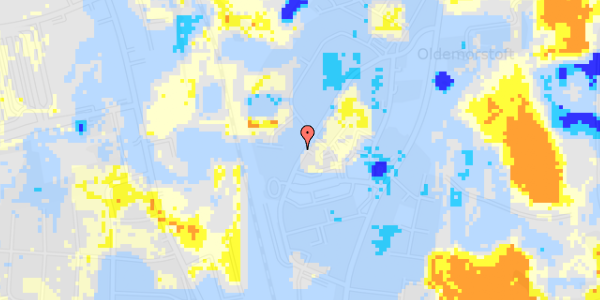 Ekstrem regn på Jernbanegade 23