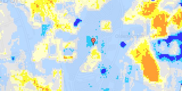 Ekstrem regn på Jernbanegade 45