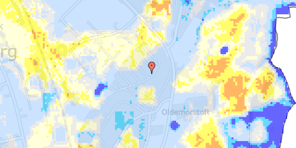 Ekstrem regn på Toften 84