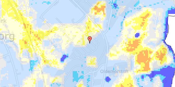 Ekstrem regn på Toften 96