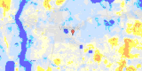 Ekstrem regn på Vilsbækvej 20A