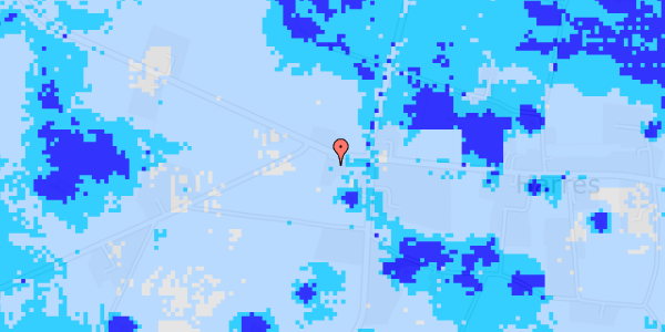 Ekstrem regn på Harres 50