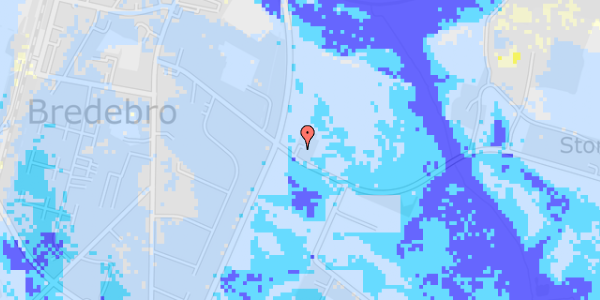 Ekstrem regn på Hovedvejen 12