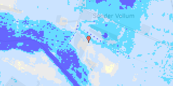 Ekstrem regn på Sdr Vollum 5