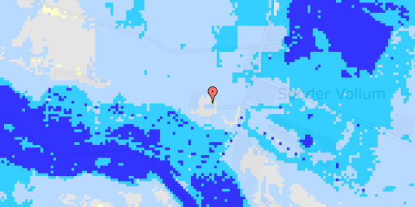 Ekstrem regn på Sdr Vollum 7