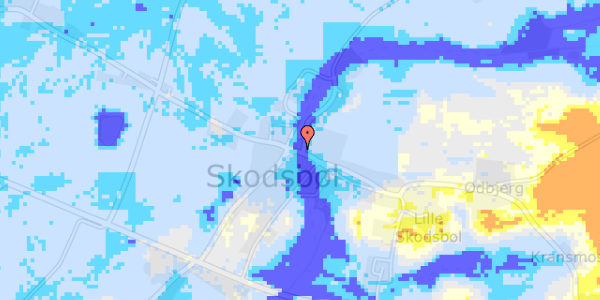 Ekstrem regn på Skodsbølvej 56