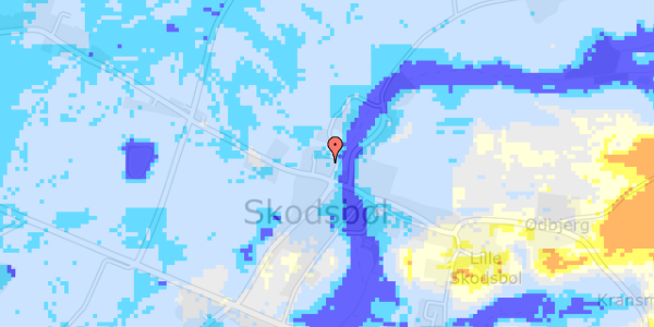 Ekstrem regn på Skodsbølvej 64