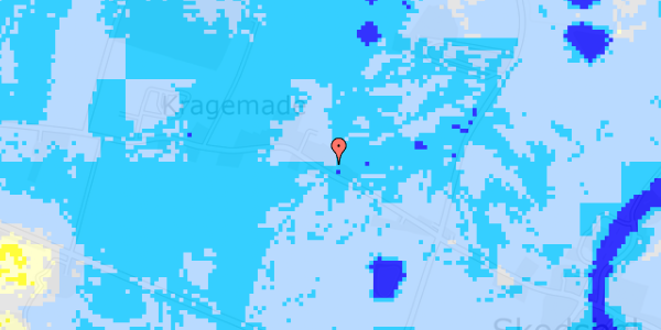 Ekstrem regn på Skodsbølvej 78A