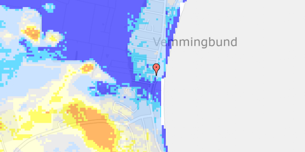 Ekstrem regn på Vemmingbundstrandvej 54