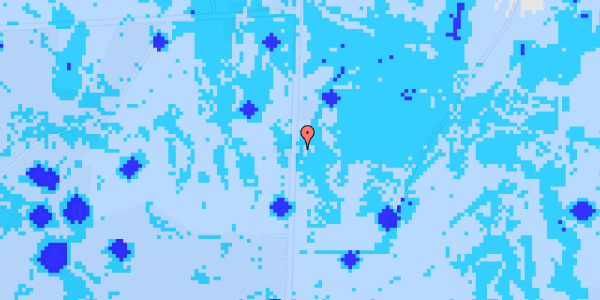 Ekstrem regn på Bjerning Hovedvej 63