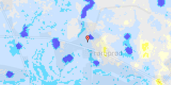 Ekstrem regn på Frørup Landevej 34