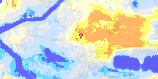 Ekstrem regn på Nørre Alle 28