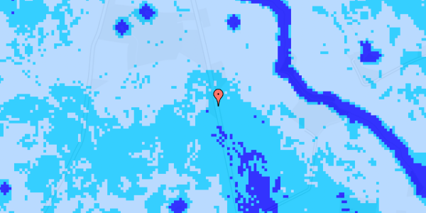 Ekstrem regn på Seggelund Hovedvej 34