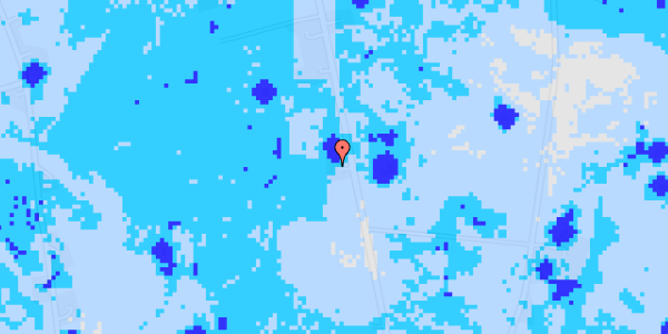 Ekstrem regn på Seggelund Hovedvej 70