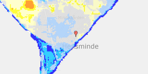 Ekstrem regn på Strandvejen Mindegården 46