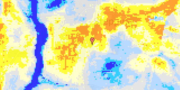 Ekstrem regn på Søndre Alle 17