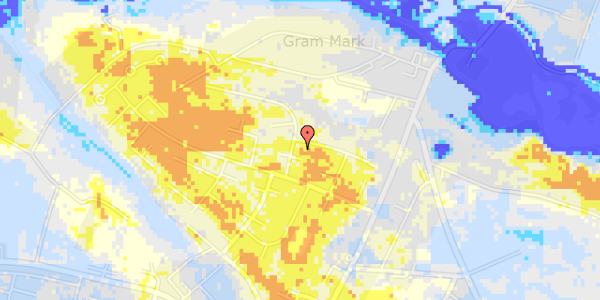 Ekstrem regn på Chr. Andersens Vej 8