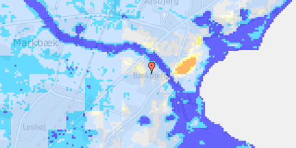 Ekstrem regn på Bækbjerg 10