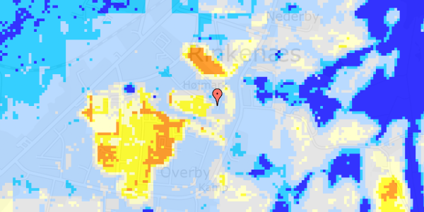 Ekstrem regn på Højmark 18