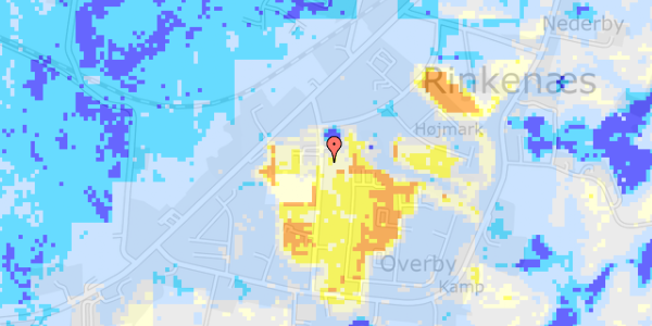 Ekstrem regn på Stenvej 9, st. bag