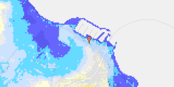 Ekstrem regn på Aarøsund Havn 15