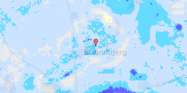 Ekstrem regn på Brændbjerg 25