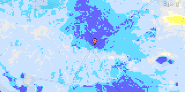 Ekstrem regn på Fjelstrupvej 67