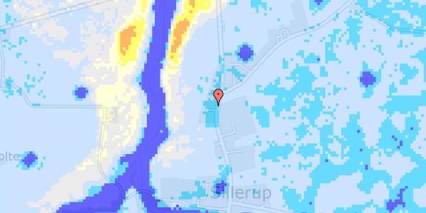 Ekstrem regn på Fjelstrupvej 123