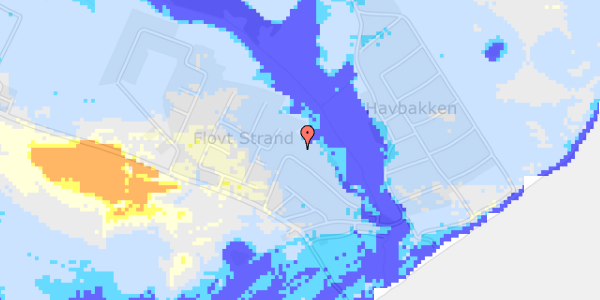 Ekstrem regn på Flovt Strand 3