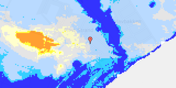 Ekstrem regn på Flovt Strand 10