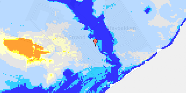 Ekstrem regn på Flovt Strand 19